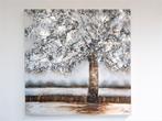 Modern kunstschilderij  ,,Boom in het wit,, met 3 D effecten, Antiek en Kunst, Ophalen