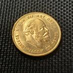 (BLACK FRIDAY 50%) Willem III Tientje 10 gulden 1886 naslag, Postzegels en Munten, Koning Willem III, Verzenden, Goud, Losse munt