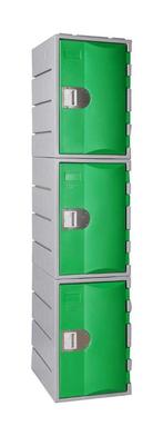 3 vaks HUFTERPROOF kunststof lockerkast, Ophalen of Verzenden, Nieuw