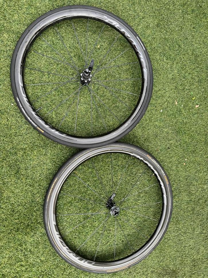 Shimano Dura-Ace 28" wielset Tubular, Fietsen en Brommers, Fietsonderdelen, Gebruikt, Racefiets, Wiel, Ophalen