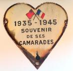 Uit inboedel: Zeldzaam emaille bord hartvorm 1935-1945 souve, Verzenden, Overige typen