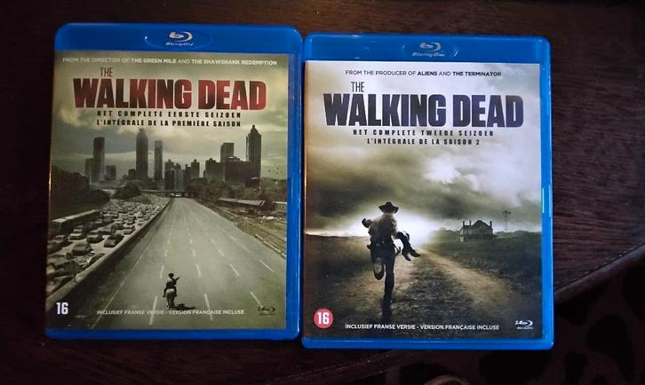 The walking dead seizoen 1 en 2 blu ray compleet, 2 boxen, o, Cd's en Dvd's, Blu-ray, Zo goed als nieuw, Horror, Boxset, Ophalen of Verzenden