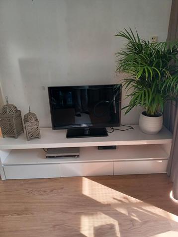 Tv meubel wit hoogglans met 3laden