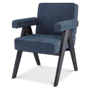 3x eichholtz dining chair matheus black oak beschikbaar voor biedingen