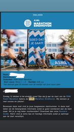 Startbewijs kwart marathon Eindhoven 12-10, Sport en Fitness, Loopsport en Atletiek, Ophalen of Verzenden, Nieuw, Overige typen