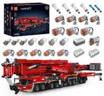 ACTIE: Mould King 2025 MEGA kraan Liebherr lmt11200 rood/wit, Ophalen of Verzenden, Nieuw, Overige merken