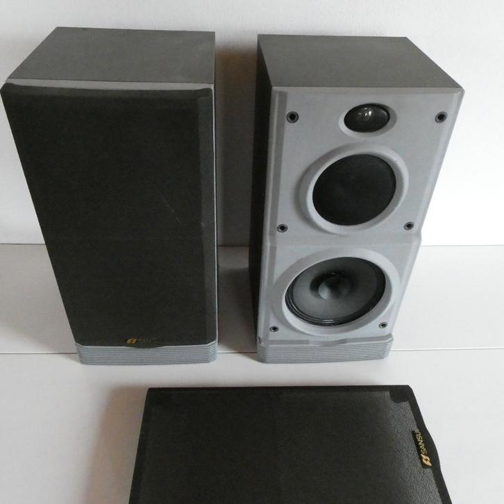 3 weg speaker systeem Sansui Electric, Audio, Tv en Foto, Luidsprekers, Zo goed als nieuw, Subwoofer, Minder dan 60 watt, Overige merken