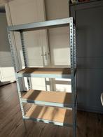 Metalen stellingkast met 4 planken, Ophalen, Gebruikt