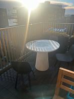 Damon eettafel betonlook wit 76xø100, Tuin en Terras, Ophalen of Verzenden, Zo goed als nieuw