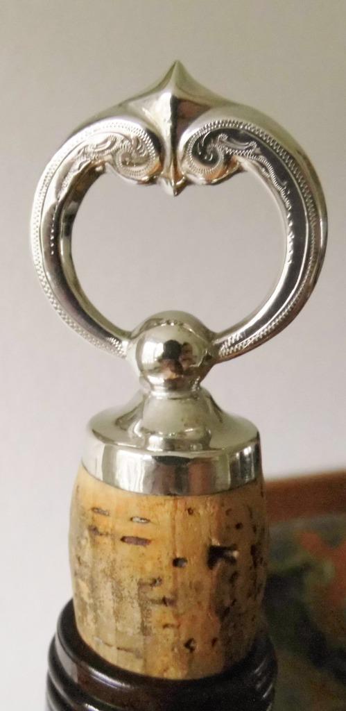 Antieke zilveren flessenstop, Antiek en Kunst, Antiek | Goud en Zilver, Zilver, Ophalen of Verzenden