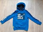 Helder blauwe, stoere hoodie met capuchon - maat 134-140, Kinderen en Baby's, Kinderkleding | Maat 134, C&A, Trui of Vest, Ophalen of Verzenden
