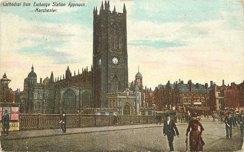 (379-169-013) Manchester Cathedral, Verzamelen, Ansichtkaarten | Buitenland, Engeland, Verzenden