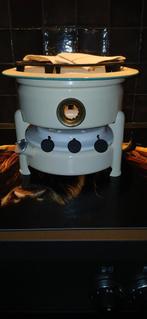 Crème/Mint Petroleumstel - Zo goed als nieuw!, Antiek en Kunst, Ophalen of Verzenden