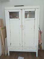 Witte kledingkast, opknappertje, Ophalen, Gebruikt, 100 tot 150 cm, 150 tot 200 cm