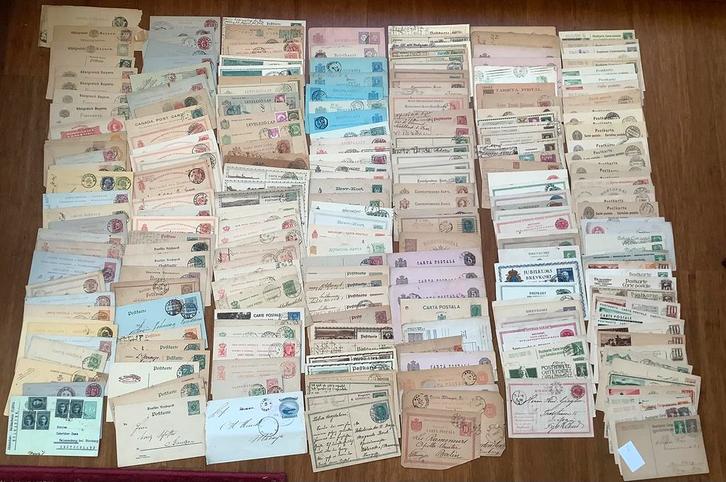 COLLECTIE v 280 BRIEFKAARTEN & PWS WERELD 1864-1940, Postzegels en Munten, Brieven en Enveloppen | Buitenland, Envelop, Ophalen of Verzenden