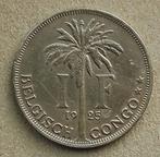 Belgisch Congo, 1 frank 1925 (Vlaams), Ophalen of Verzenden, Overige landen, Losse munt