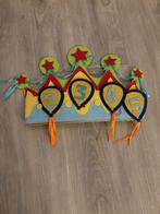 Verstelbare Verjaardagskroon Vilt 2-5 Jaar, Ophalen of Verzenden, Nieuw, Feestartikel, Verjaardag