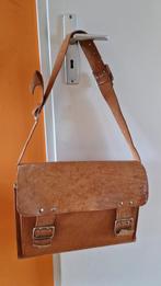 Leren boekentas/ laptoptas/ schoudertas, Bruin, Aktetas of Boekentas, Ophalen of Verzenden, Zo goed als nieuw