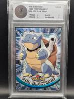 Blastoise 1999 topps Series 1 #09 woetoe grading 7, Verzenden, Zo goed als nieuw