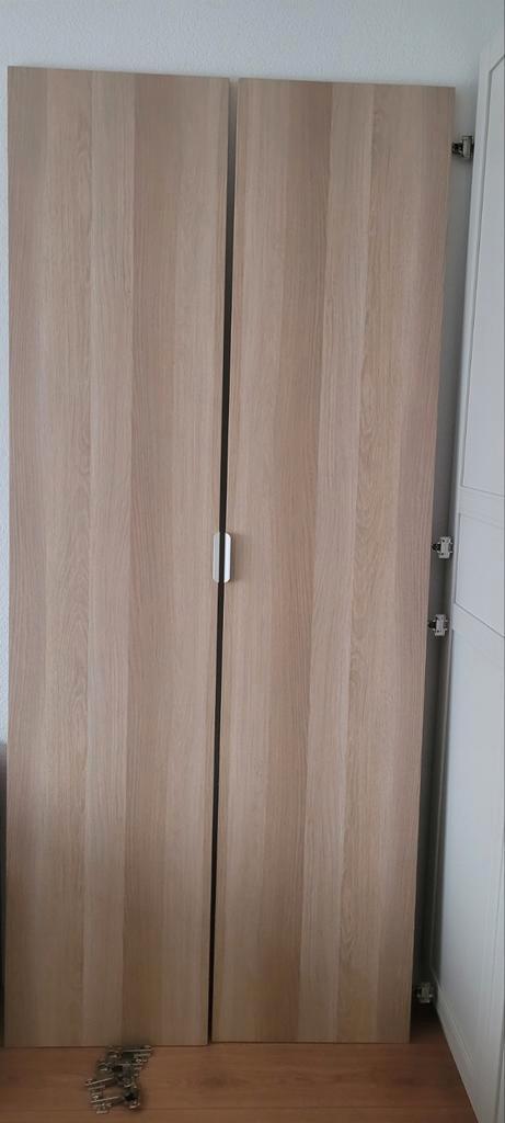 Ikea pax deuren licht eiken beige hout, Huis en Inrichting, Kasten | Kledingkasten, Zo goed als nieuw, 200 cm of meer, 50 tot 100 cm