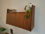 Wandkast | Mid-century jaren 1960 | teakhout | Deens, Gebruikt, Met deur(en), Onbekend, Ophalen of Verzenden