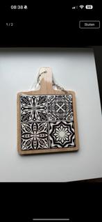 Houten Kandelaar met Tegels, Wit, Nieuw, Ophalen of Verzenden, Hout