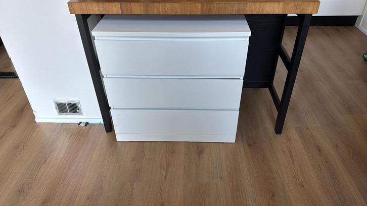Ikea Malm Ladekast, Huis en Inrichting, Kasten | Ladekasten, Gebruikt, Minder dan 100 cm, 50 tot 100 cm, 25 tot 50 cm, 3 of 4 laden