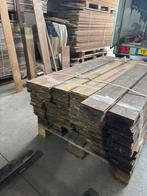 22 m2 massief eiken vloer/planken. 12 cm breed 15 mm dik, 2e hands, Gebruikt, 2e hands, 10 m² of meer