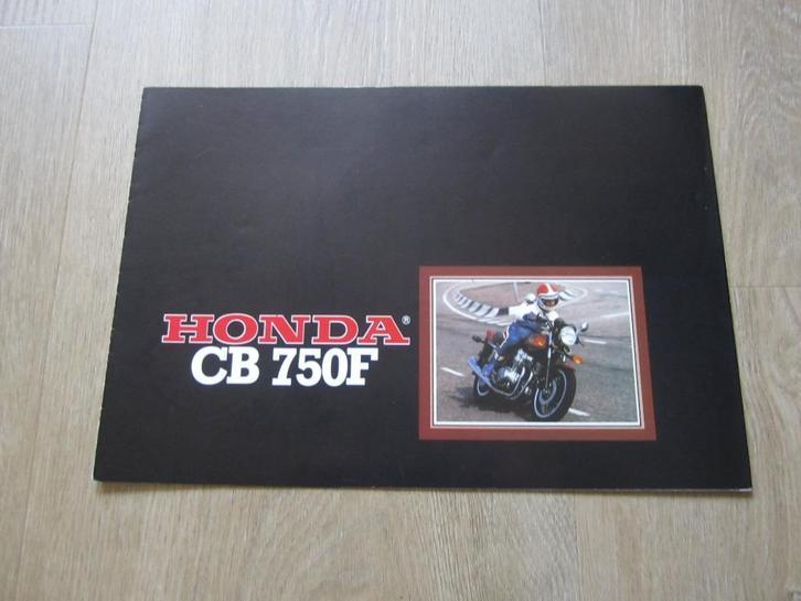 Honda CB 750 F brochure folder 1981 ?, Motoren, Handleidingen en Instructieboekjes, Honda, Ophalen of Verzenden