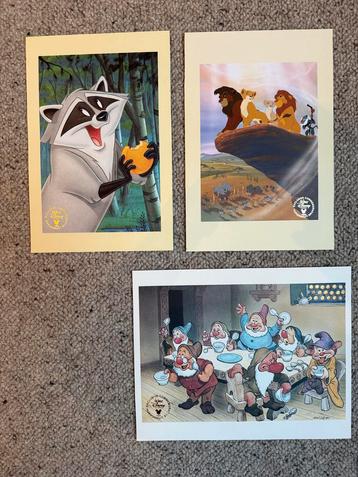 Disney Litho's - Lion King II, Sneeuwwitje, Pocahontas beschikbaar voor biedingen