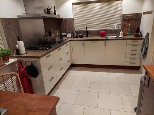 Granieten aanrechtblad (hoekopstelling), Huis en Inrichting, Keuken | Keukenelementen, Gebruikt, Minder dan 100 cm, 50 tot 75 cm