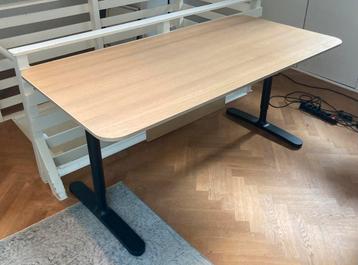 Ikea Bekant 160x80 houtfineer - afbeelding 1