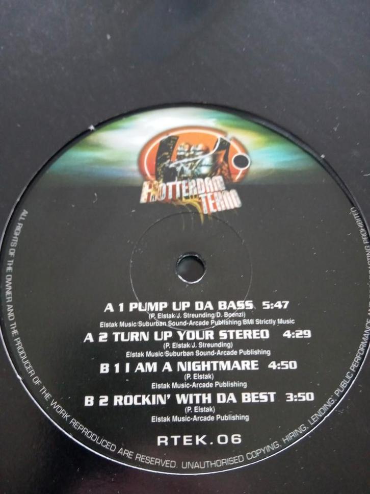 Da Tekno Warriors & DJ Bam Bam ‎– Pump Up Da Bass, Cd's en Dvd's, Vinyl | Dance en House, Gebruikt, Techno of Trance, 12 inch