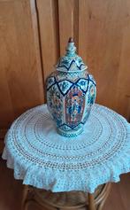 Vintage Boch Frères vaas met deksel, Ophalen of Verzenden