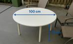 Ronde Tuintafel wit, Ophalen, Gebruikt, Rond, Kunststof