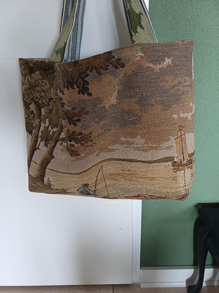 Tas Gobelin, shopper/strandtas, 2 kanten te dragen, Sieraden, Tassen en Uiterlijk, Tassen | Damestassen, Nieuw, Shopper, Overige kleuren