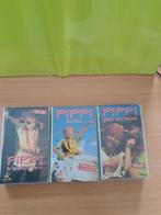 Pippi Langkous videobanden 3x, Alle leeftijden, Kinderprogramma's en -films, Overige typen, Ophalen of Verzenden