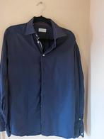 Donkerblauw overhemd Eton mt 40, Blauw, Eton, Gedragen, Halswijdte 39/40 (M)