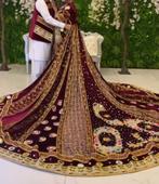 Afghaanse trouwjurk, Kleding | Dames, Ophalen of Verzenden, Zo goed als nieuw, Rood, Trouwjurk