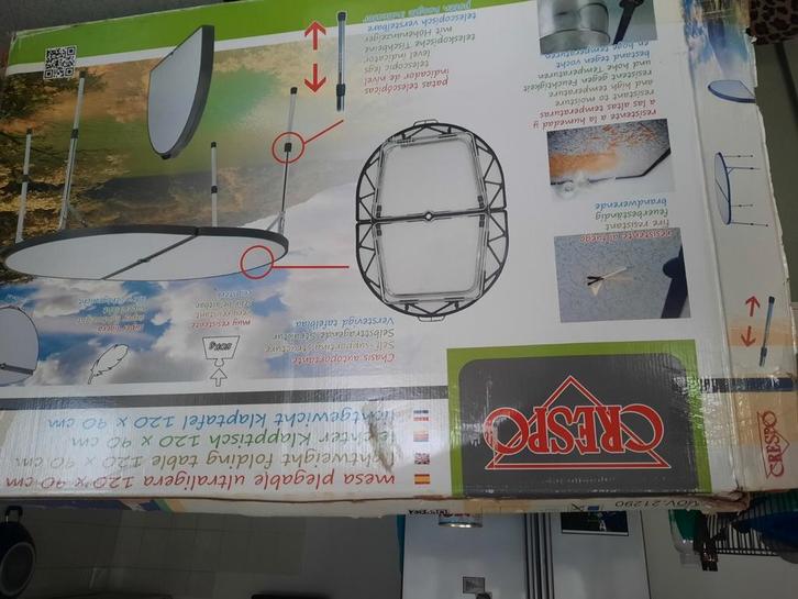 Camping tafel, Hobby en Vrije tijd, Metaaldetectors, Zo goed als nieuw, Overige merken, Ophalen of Verzenden