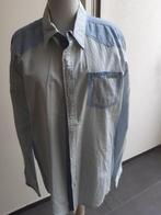 OVERHEMD, PAUL HALLINGER, MAAT M, Ophalen of Verzenden, Gedragen, Blauw, Halswijdte 41/42 (L)