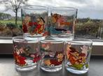5x retro glazen The Flintstones, Ophalen of Verzenden, Huis en Inrichting