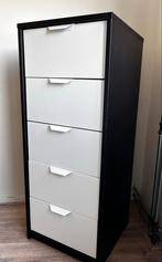 IKEA ALEX ladeblok met 5 lades, Huis en Inrichting, Ophalen, Gebruikt, Minder dan 100 cm, Met lade(s)