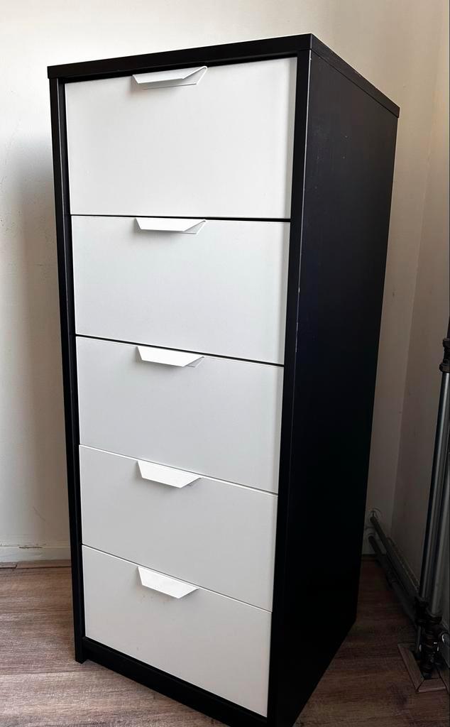 IKEA ALEX ladeblok met 5 lades, Huis en Inrichting, Kasten | Kledingkasten, Gebruikt, Minder dan 100 cm, Minder dan 50 cm, 50 tot 75 cm
