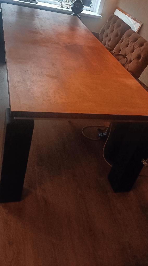 Eettafel Jan de Bouvrie  voor 6-8 personen, Huis en Inrichting, Tafels | Eettafels, Gebruikt, 50 tot 100 cm, 200 cm of meer, Vijf personen of meer