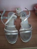 Grijze Sleehak Sandalen - Maat 40, Onbekend, Grijs, Gedragen, Sandalen of Muiltjes
