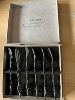 Verzilverde Keltum gebaksvorkjes in originele doos, Antiek en Kunst, Ophalen of Verzenden