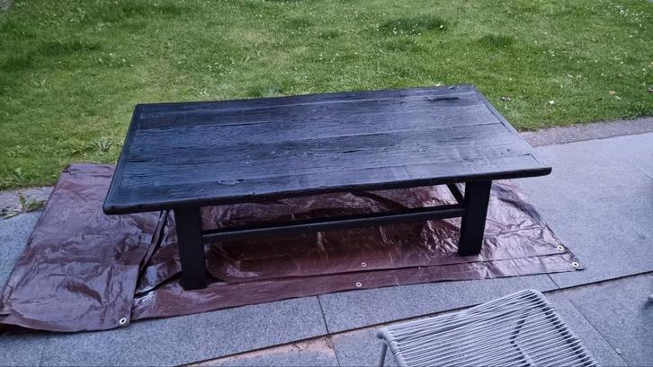 Mooie Ibiza stijl salontafel in uitstekende staat!, Huis en Inrichting, Tafels | Salontafels, Zo goed als nieuw, Minder dan 50 cm