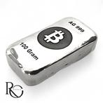 Bitcoin 100g zilverbaar Collectors Edition 999 Silver, Ophalen of Verzenden, Zilver