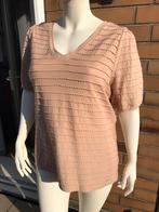 MS Mode top zand beige mt XL 50/52 zgan korte mouw, Kleding | Dames, Bruin, Verzenden, Shirt of Top, Zo goed als nieuw